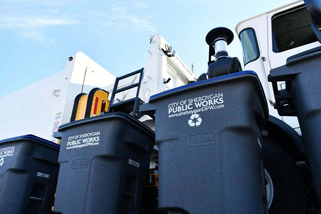Sheboygan DPW Recycling Bins