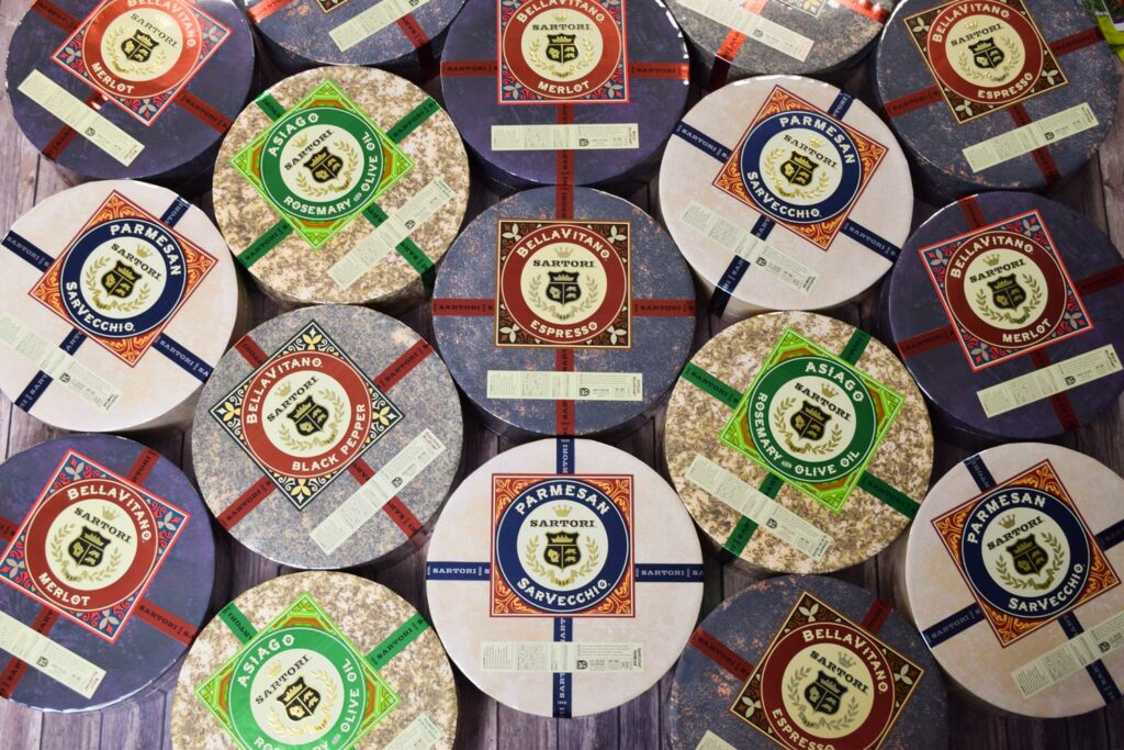 Sartori cheese wheels