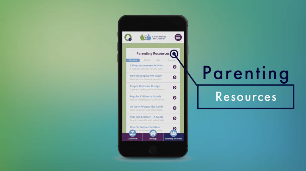 Safe Families image of app