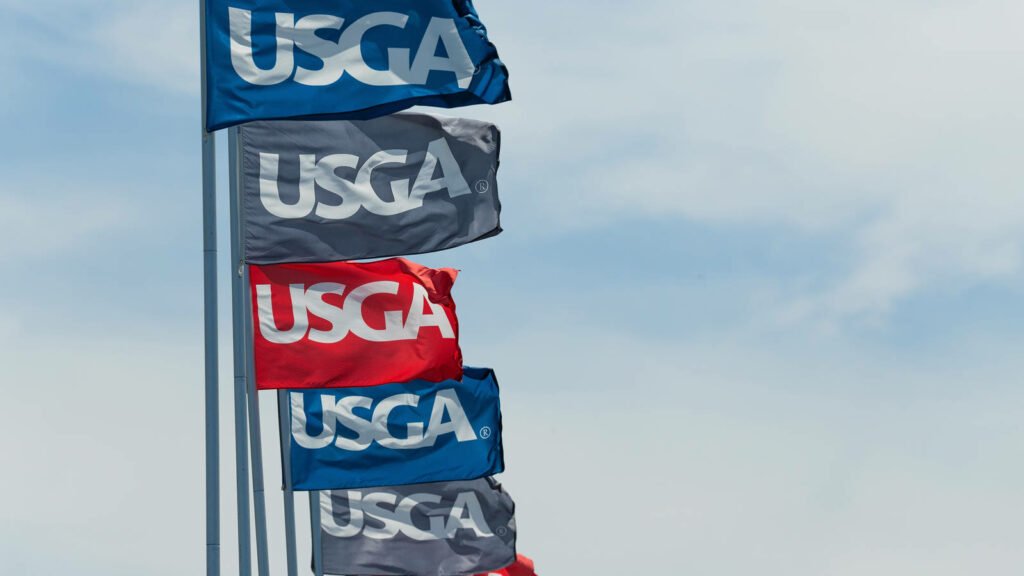 USGA golf event flags