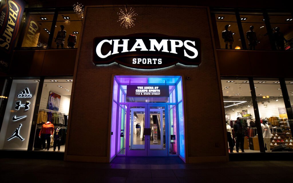 Champs Sports Logo Sign