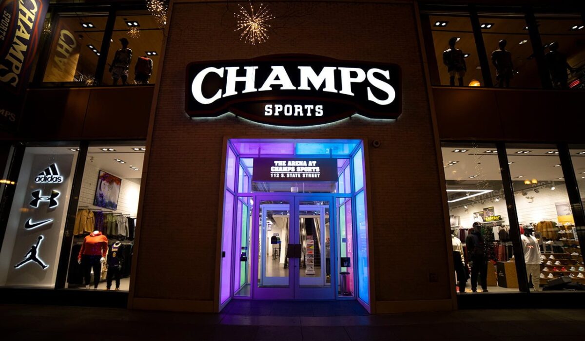 Champs Sports Logo Sign