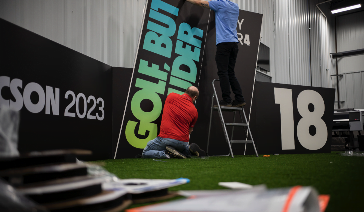 People putting together liv tee back