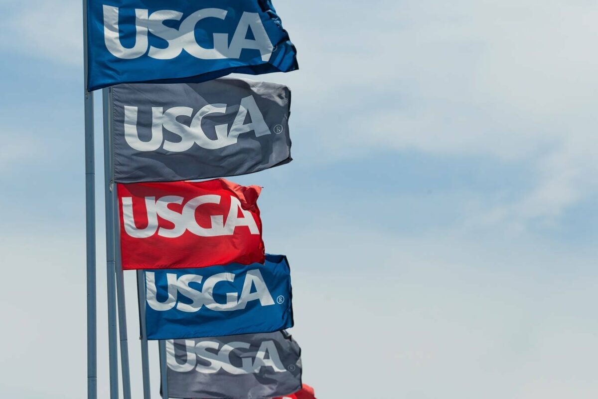 USGA golf event flags